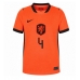 Echipament fotbal Olanda Virgil van Dijk #4 Tricou Acasa Mondial 2026 pentru femei maneca scurta