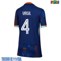 Echipament fotbal Olanda Virgil van Dijk #4 Tricou Deplasare European 2024 pentru femei maneca scurta