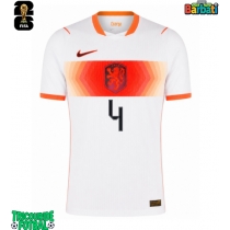 Echipament fotbal Olanda Virgil van Dijk #4 Tricou Deplasare Mondial 2026 maneca scurta