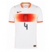 Echipament fotbal Olanda Virgil van Dijk #4 Tricou Deplasare Mondial 2026 maneca scurta