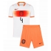 Echipament fotbal Olanda Virgil van Dijk #4 Tricou Deplasare Mondial 2026 pentru copii maneca scurta (+ Pantaloni scurti)