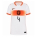 Echipament fotbal Olanda Virgil van Dijk #4 Tricou Deplasare Mondial 2026 pentru femei maneca scurta