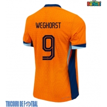 Echipament fotbal Olanda Wout Weghorst #9 Tricou Acasa European 2024 maneca scurta