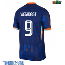 Echipament fotbal Olanda Wout Weghorst #9 Tricou Deplasare European 2024 maneca scurta