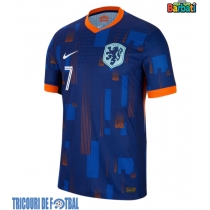 Echipament fotbal Olanda Xavi Simons #7 Tricou Deplasare European 2024 maneca scurta