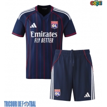 Echipament fotbal Olympique Lyonnais Tricou Deplasare 2025-26 pentru copii maneca scurta (+ Pantaloni scurti)