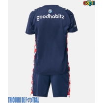 Echipament fotbal PSV Eindhoven Tricou Deplasare 2025-26 pentru copii maneca scurta (+ Pantaloni scurti)