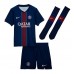 Echipament fotbal Paris Saint-Germain Bradley Barcola #29 Tricou Acasa 2025-26 pentru copii maneca scurta (+ Pantaloni scurti)