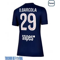 Echipament fotbal Paris Saint-Germain Bradley Barcola #29 Tricou Acasa 2025-26 pentru femei maneca scurta