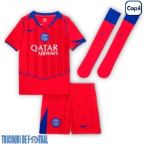 Echipament fotbal Paris Saint-Germain Bradley Barcola #29 Tricou Treilea 2025-26 pentru copii maneca scurta (+ Pantaloni scurti)