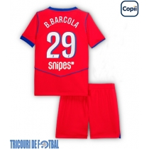 Echipament fotbal Paris Saint-Germain Bradley Barcola #29 Tricou Treilea 2025-26 pentru copii maneca scurta (+ Pantaloni scurti)