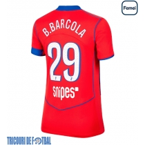 Echipament fotbal Paris Saint-Germain Bradley Barcola #29 Tricou Treilea 2025-26 pentru femei maneca scurta