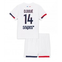 Echipament fotbal Paris Saint-Germain Desire Doue #14 Tricou Deplasare 2025-26 pentru copii maneca scurta (+ Pantaloni scurti)