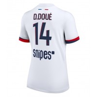 Echipament fotbal Paris Saint-Germain Desire Doue #14 Tricou Deplasare 2025-26 pentru femei maneca scurta