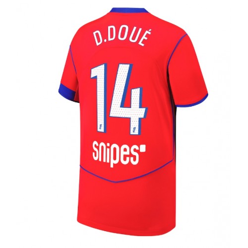 Echipament fotbal Paris Saint-Germain Desire Doue #14 Tricou Treilea 2025-26 maneca scurta Echipament fotbal Paris Saint-Germain Desire Doue #14 Tricou Treilea 2025-26 maneca scurta