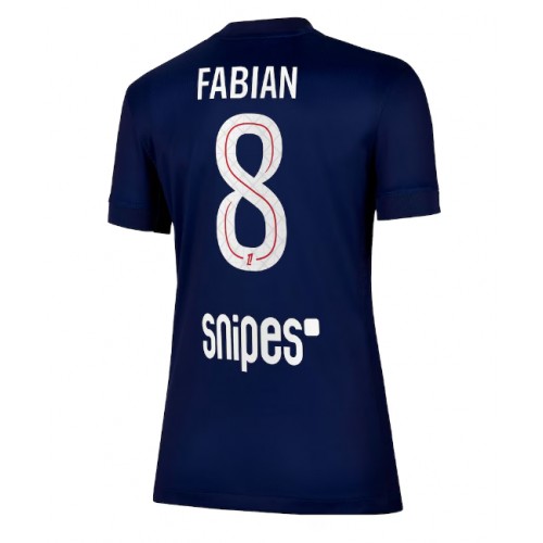 Echipament fotbal Paris Saint-Germain Fabian Ruiz #8 Tricou Acasa 2025-26 pentru femei maneca scurta Echipament fotbal Paris Saint-Germain Fabian Ruiz #8 Tricou Acasa 2025-26 pentru femei maneca scurta