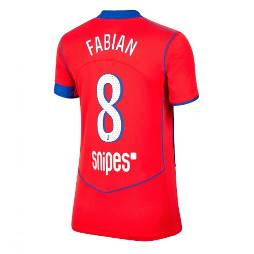 Echipament fotbal Paris Saint-Germain Fabian Ruiz #8 Tricou Treilea 2025-26 pentru femei maneca scurta Echipament fotbal Paris Saint-Germain Fabian Ruiz #8 Tricou Treilea 2025-26 pentru femei maneca scurta