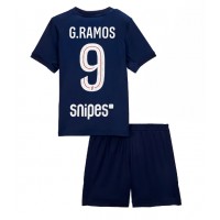 Echipament fotbal Paris Saint-Germain Goncalo Ramos #9 Tricou Acasa 2025-26 pentru copii maneca scurta (+ Pantaloni scurti)