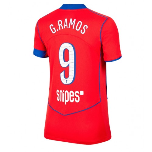 Echipament fotbal Paris Saint-Germain Goncalo Ramos #9 Tricou Treilea 2025-26 pentru femei maneca scurta Echipament fotbal Paris Saint-Germain Goncalo Ramos #9 Tricou Treilea 2025-26 pentru femei maneca scurta
