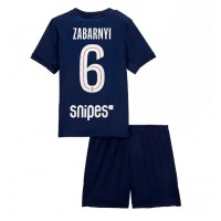 Echipament fotbal Paris Saint-Germain Illia Zabarnyi #6 Tricou Acasa 2025-26 pentru copii maneca scurta (+ Pantaloni scurti)