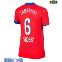 Echipament fotbal Paris Saint-Germain Illia Zabarnyi #6 Tricou Treilea 2025-26 pentru femei maneca scurta