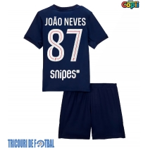 Echipament fotbal Paris Saint-Germain Joao Neves #87 Tricou Acasa 2025-26 pentru copii maneca scurta (+ Pantaloni scurti)