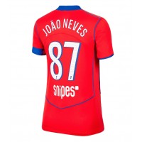 Echipament fotbal Paris Saint-Germain Joao Neves #87 Tricou Treilea 2025-26 pentru femei maneca scurta