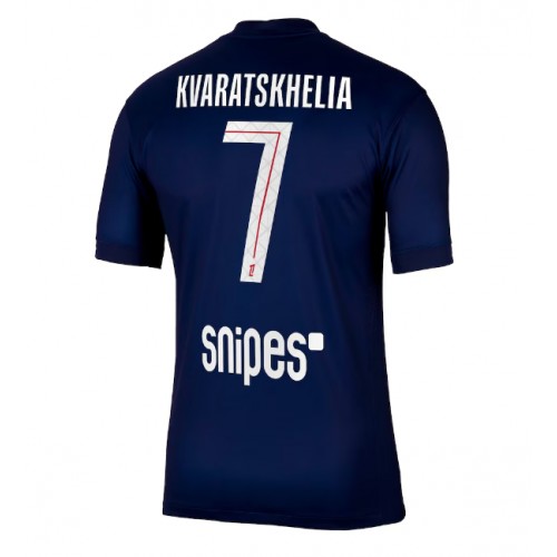 Echipament fotbal Paris Saint-Germain Khvicha Kvaratskhelia #7 Tricou Acasa 2025-26 maneca scurta Echipament fotbal Paris Saint-Germain Khvicha Kvaratskhelia #7 Tricou Acasa 2025-26 maneca scurta