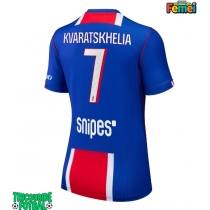 Echipament fotbal Paris Saint-Germain Khvicha Kvaratskhelia #7 Tricou Acasa 2026-27 pentru femei maneca scurta