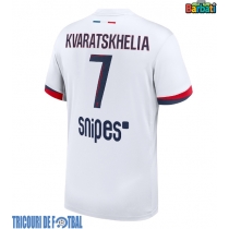 Echipament fotbal Paris Saint-Germain Khvicha Kvaratskhelia #7 Tricou Deplasare 2025-26 maneca scurta