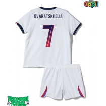 Echipament fotbal Paris Saint-Germain Khvicha Kvaratskhelia #7 Tricou Deplasare 2026-27 pentru copii maneca scurta (+ Pantaloni scurti)