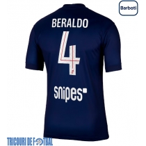 Echipament fotbal Paris Saint-Germain Lucas Beraldo #4 Tricou Acasa 2025-26 maneca scurta