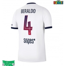Echipament fotbal Paris Saint-Germain Lucas Beraldo #4 Tricou Deplasare 2026-27 maneca scurta