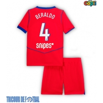 Echipament fotbal Paris Saint-Germain Lucas Beraldo #4 Tricou Treilea 2025-26 pentru copii maneca scurta (+ Pantaloni scurti)