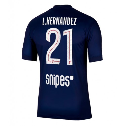 Echipament fotbal Paris Saint-Germain Lucas Hernandez #21 Tricou Acasa 2025-26 maneca scurta Echipament fotbal Paris Saint-Germain Lucas Hernandez #21 Tricou Acasa 2025-26 maneca scurta
