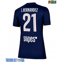 Echipament fotbal Paris Saint-Germain Lucas Hernandez #21 Tricou Acasa 2025-26 pentru femei maneca scurta