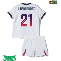 Echipament fotbal Paris Saint-Germain Lucas Hernandez #21 Tricou Deplasare 2026-27 pentru copii maneca scurta (+ Pantaloni scurti)