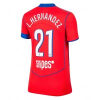 Echipament fotbal Paris Saint-Germain Lucas Hernandez #21 Tricou Treilea 2025-26 pentru femei maneca scurta