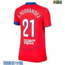 Echipament fotbal Paris Saint-Germain Lucas Hernandez #21 Tricou Treilea 2025-26 pentru femei maneca scurta
