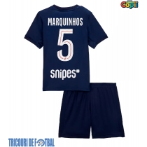 Echipament fotbal Paris Saint-Germain Marquinhos #5 Tricou Acasa 2025-26 pentru copii maneca scurta (+ Pantaloni scurti)