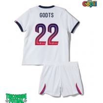 Echipament fotbal Paris Saint-Germain Mika Godts #22 Tricou Deplasare 2026-27 pentru copii maneca scurta (+ Pantaloni scurti)