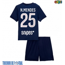 Echipament fotbal Paris Saint-Germain Nuno Mendes #25 Tricou Acasa 2025-26 pentru copii maneca scurta (+ Pantaloni scurti)