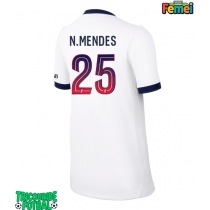 Echipament fotbal Paris Saint-Germain Nuno Mendes #25 Tricou Deplasare 2026-27 pentru femei maneca scurta