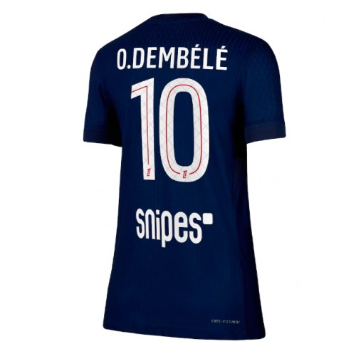 Echipament fotbal Paris Saint-Germain Ousmane Dembele #10 Tricou Acasa 2025-26 pentru femei maneca scurta Echipament fotbal Paris Saint-Germain Ousmane Dembele #10 Tricou Acasa 2025-26 pentru femei maneca scurta