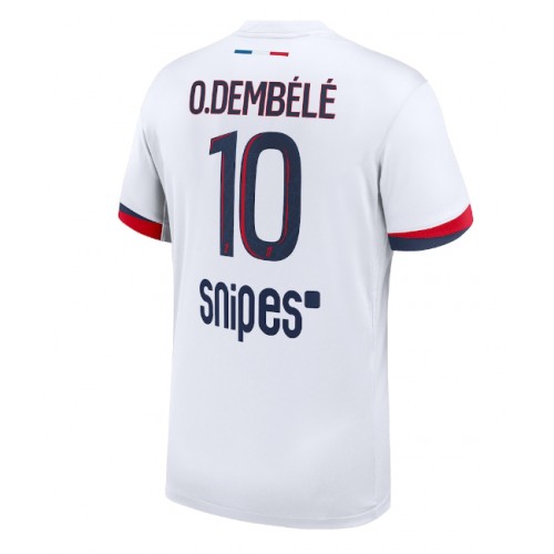 Echipament fotbal Paris Saint-Germain Ousmane Dembele #10 Tricou Deplasare 2025-26 maneca scurta Echipament fotbal Paris Saint-Germain Ousmane Dembele #10 Tricou Deplasare 2025-26 maneca scurta
