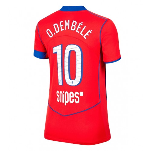 Echipament fotbal Paris Saint-Germain Ousmane Dembele #10 Tricou Treilea 2025-26 pentru femei maneca scurta Echipament fotbal Paris Saint-Germain Ousmane Dembele #10 Tricou Treilea 2025-26 pentru femei maneca scurta