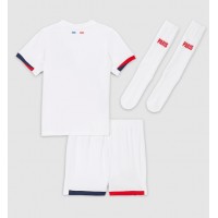 Echipament fotbal Paris Saint-Germain Tricou Deplasare 2025-26 pentru copii maneca scurta (+ Pantaloni scurti)