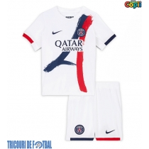 Echipament fotbal Paris Saint-Germain Tricou Deplasare 2025-26 pentru copii maneca scurta (+ Pantaloni scurti)