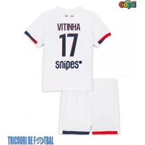 Echipament fotbal Paris Saint-Germain Vitinha #17 Tricou Deplasare 2025-26 pentru copii maneca scurta (+ Pantaloni scurti)