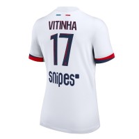 Echipament fotbal Paris Saint-Germain Vitinha #17 Tricou Deplasare 2025-26 pentru femei maneca scurta